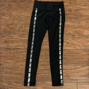 PINK cozy fleece lined leggings